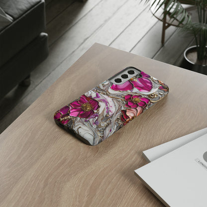 Stained Glass Magenta Floral Paisley Explosion Phone Case