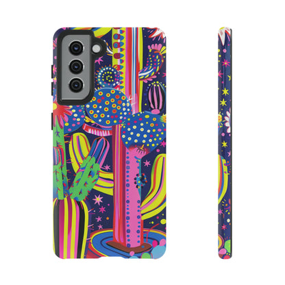 Retro 1960s Psychedelic Cactus Flowers Phone Case