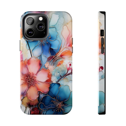 Marbled Watercolor iPhone Case | Embrace the Mesmerizing Multicolor Art