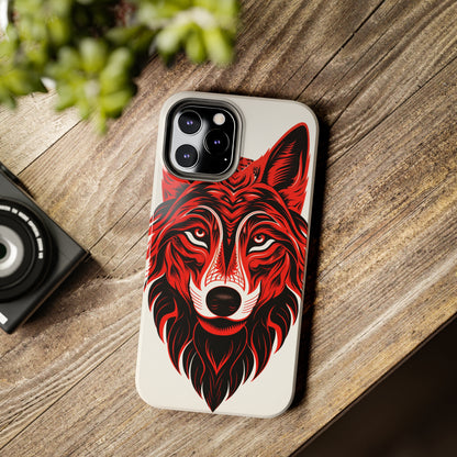 Mystic Echoes: Native American Tribal Wolf | Cultural Heritage iPhone Case