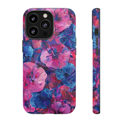 Magenta and Blue Color Floral Explosion Phone Case