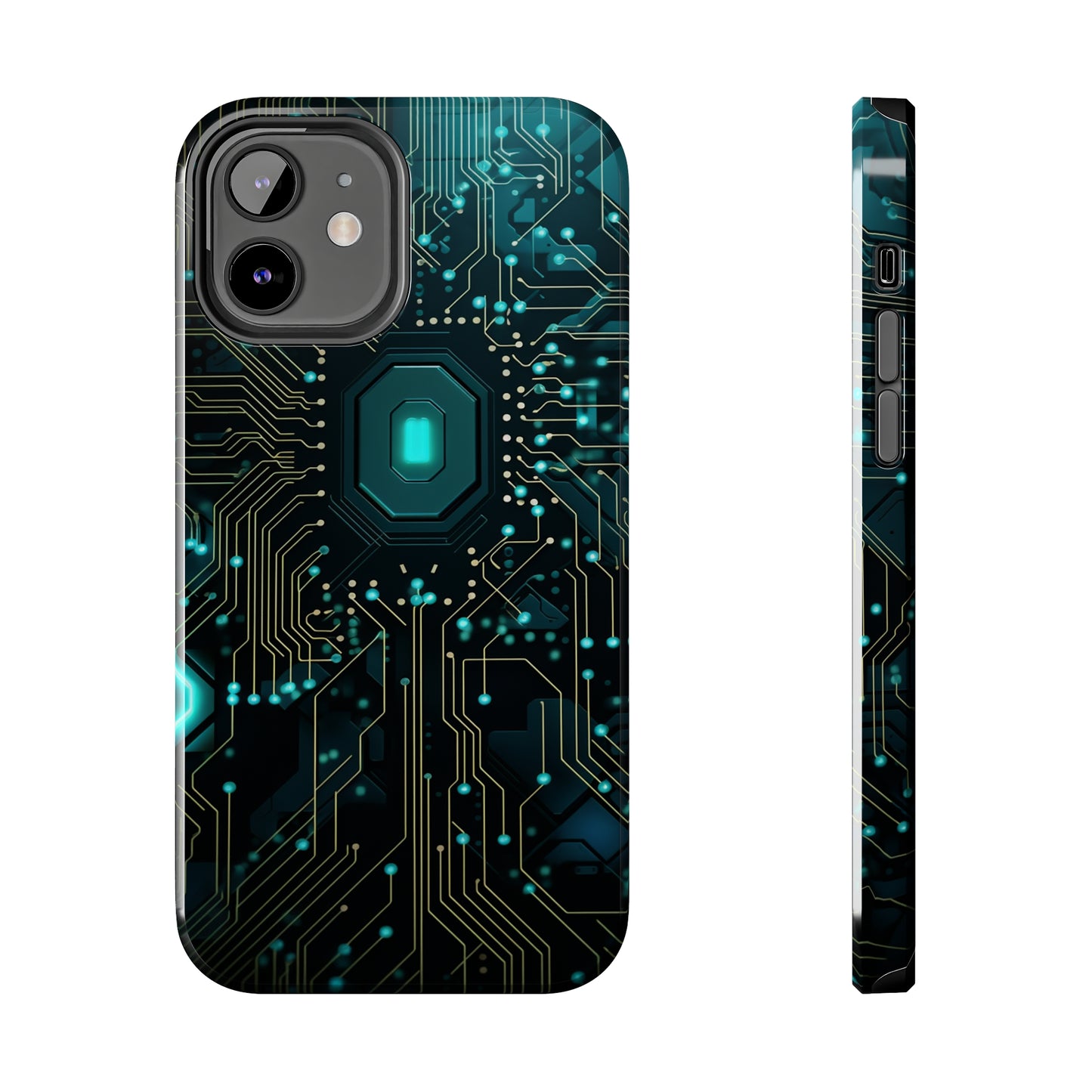 Neon Nexus: Cyberpunk Circuit Board | Futuristic Tech-Inspired iPhone Case