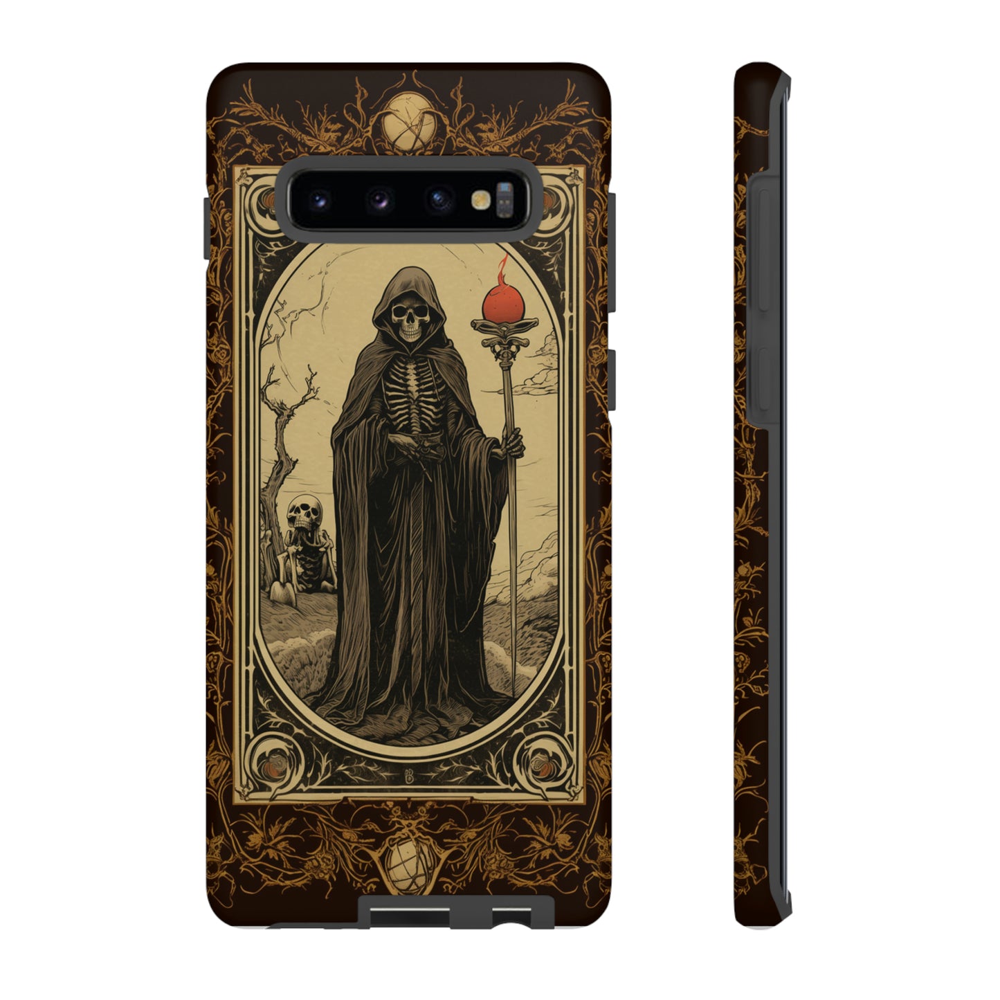 Death's Embrace: The Reaper Tarot Card