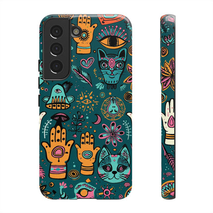 Kabbalistic Kitty Talisman Collage Phone Case