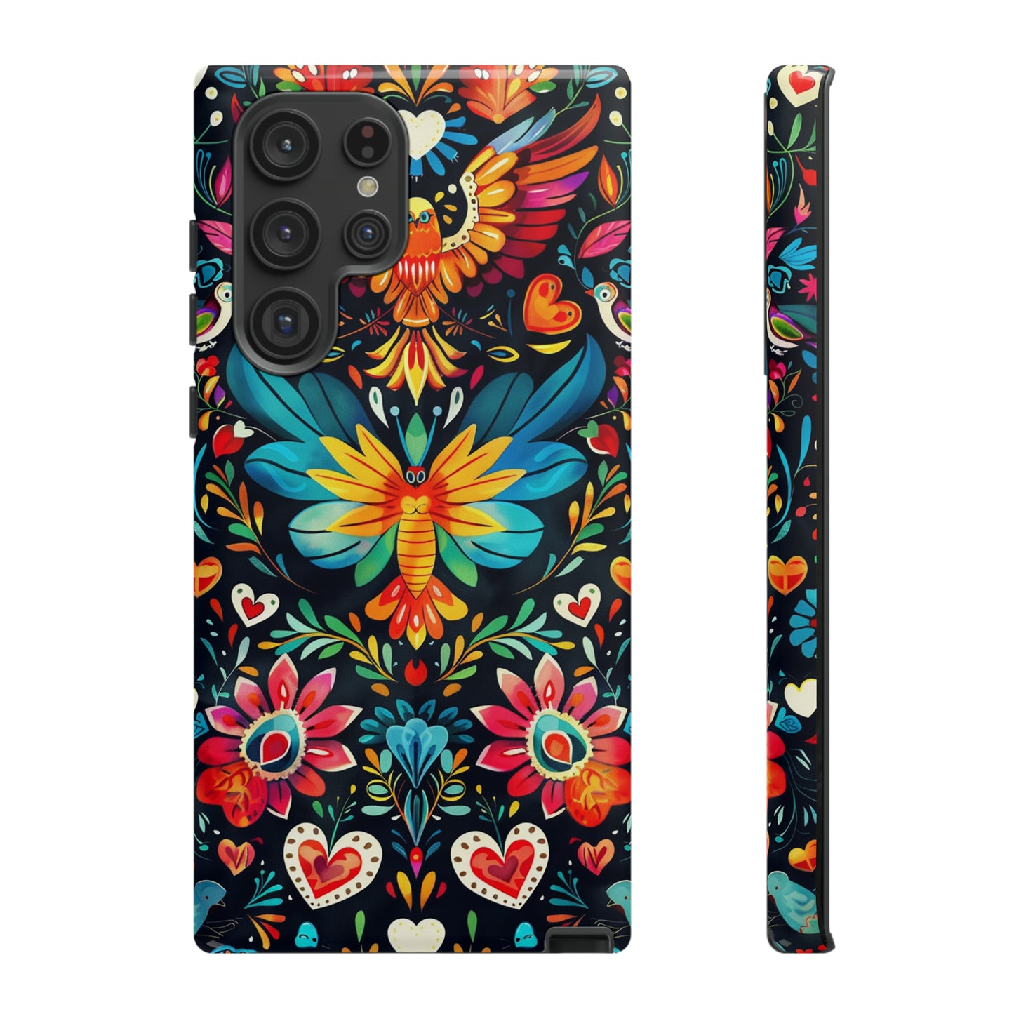 Floral Explosion Magic Hearts Phone Case