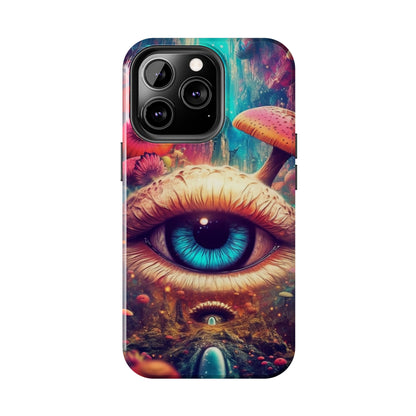 Eye of the Mushroom Psychedelic Art iPhone Case | Embrace the Trippy Enigma