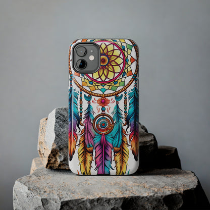 Psychedelic Native American Dreamcatcher iPhone Case | Fusion of Art and Cultural Heritage