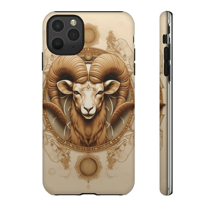 Aries Astrology Stained Glass Phone Case