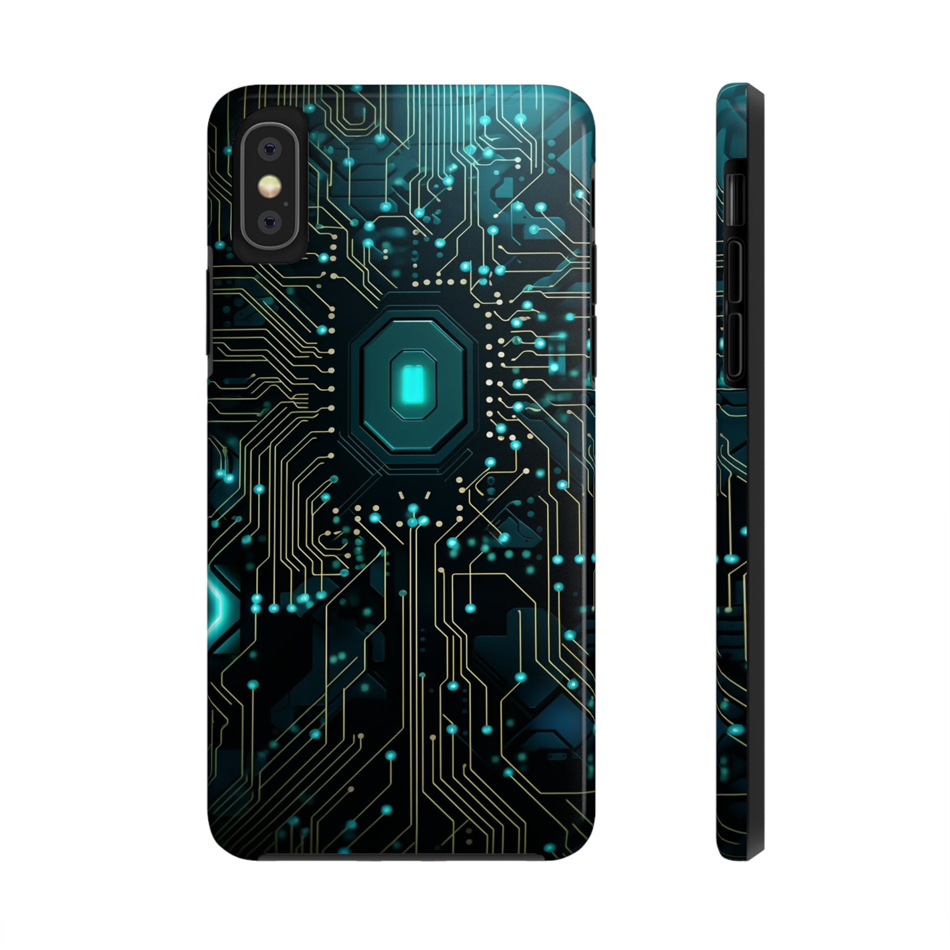 iPhone 14 Pro Max Cyberpunk Circuitry Design