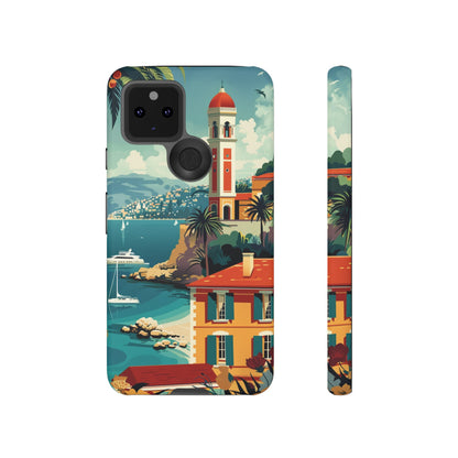 Midcentury French Riviera Landscape Painting Phone Case