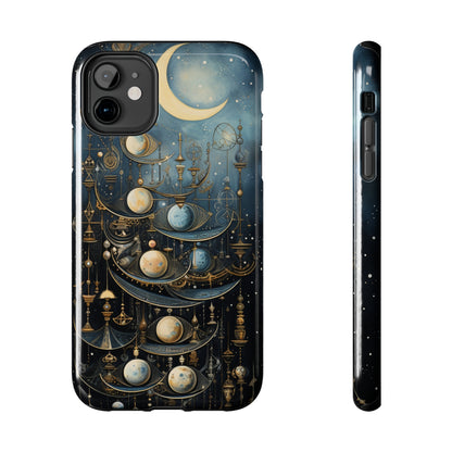 Esoteric Art Nouveau Moon Phases iPhone Case | Embrace the Mystical Beauty of Lunar Transitions