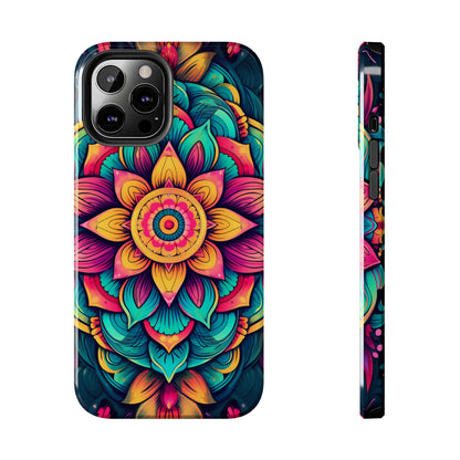 Cosmic Harmony: Rainbow Mandala | Spiritual Symmetry iPhone Case