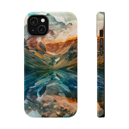 Reflections Mountain Sunset Lake MagSafe Phone Case