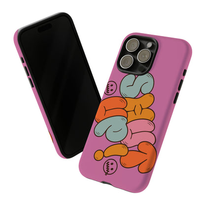 Shut Up Phone Case | Warm Retro Psychedelic Colors | For iPhone, Pixel, Samsung