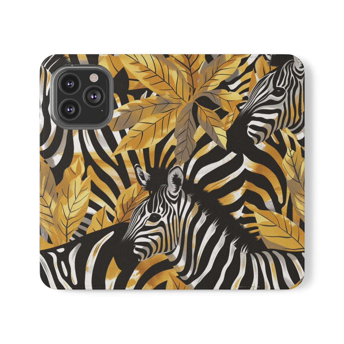 Elegant zebra design folio case for Samsung Galaxy S21 Plus