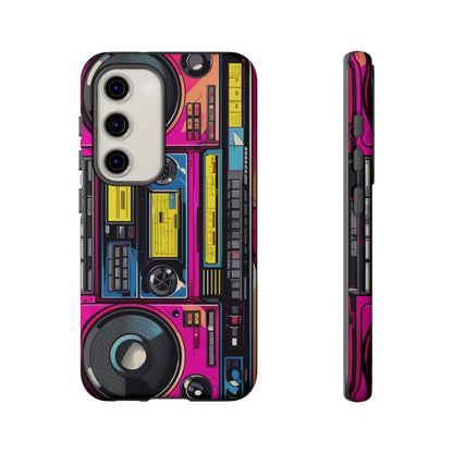 Boombox Hip Hop Music iPhone Case | Embrace Retro Vibes with Urban Beats for Google Pixel, iPhone, and Samsung Cases