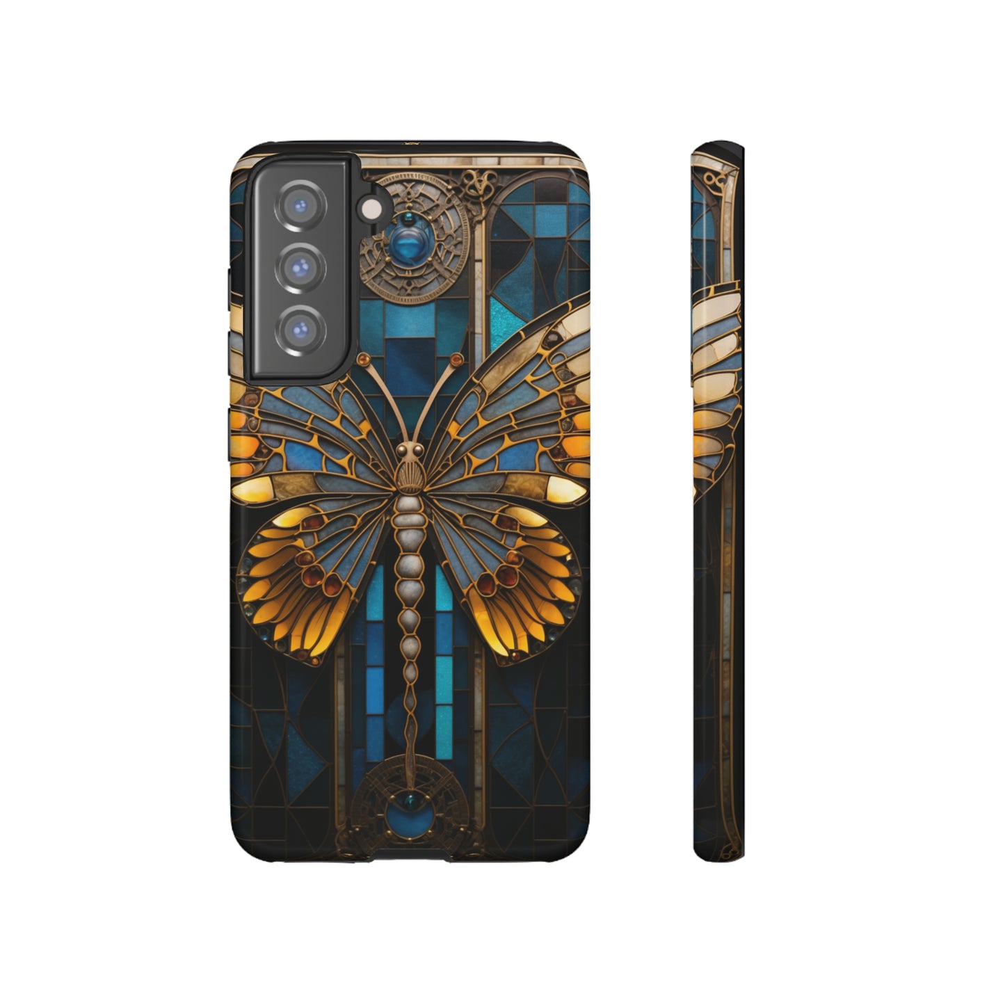 Stained Glass iPhone Butterfly Floral Aesthetic Art Nouveau