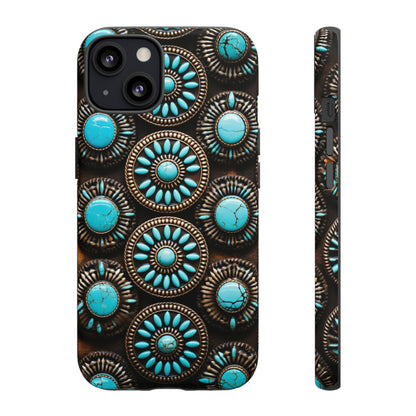 Vintage Navajo Native American Turquoise Concho Phone Case