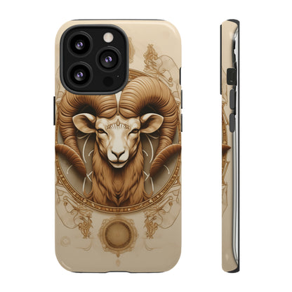 Aries Astrology Stained Glass Phone Case