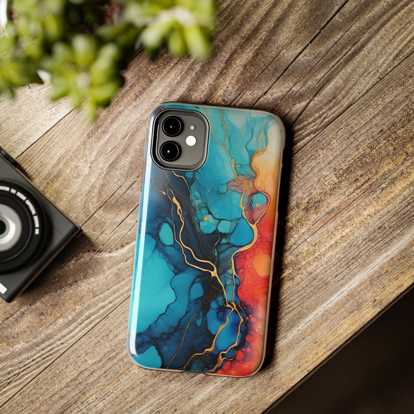 Marbled Watercolor iPhone Case | Embrace the Mesmerizing Multicolor Art