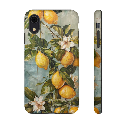 Mediterranean Lemon Tile Oil Painting iPhone 13 Case