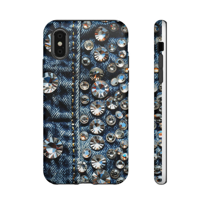 Blue Jean Queen Rhinestone Bling Phone Case