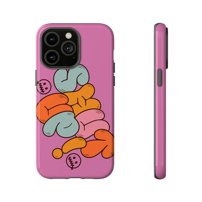 Shut Up Phone Case | Warm Retro Psychedelic Colors | For iPhone, Pixel, Samsung