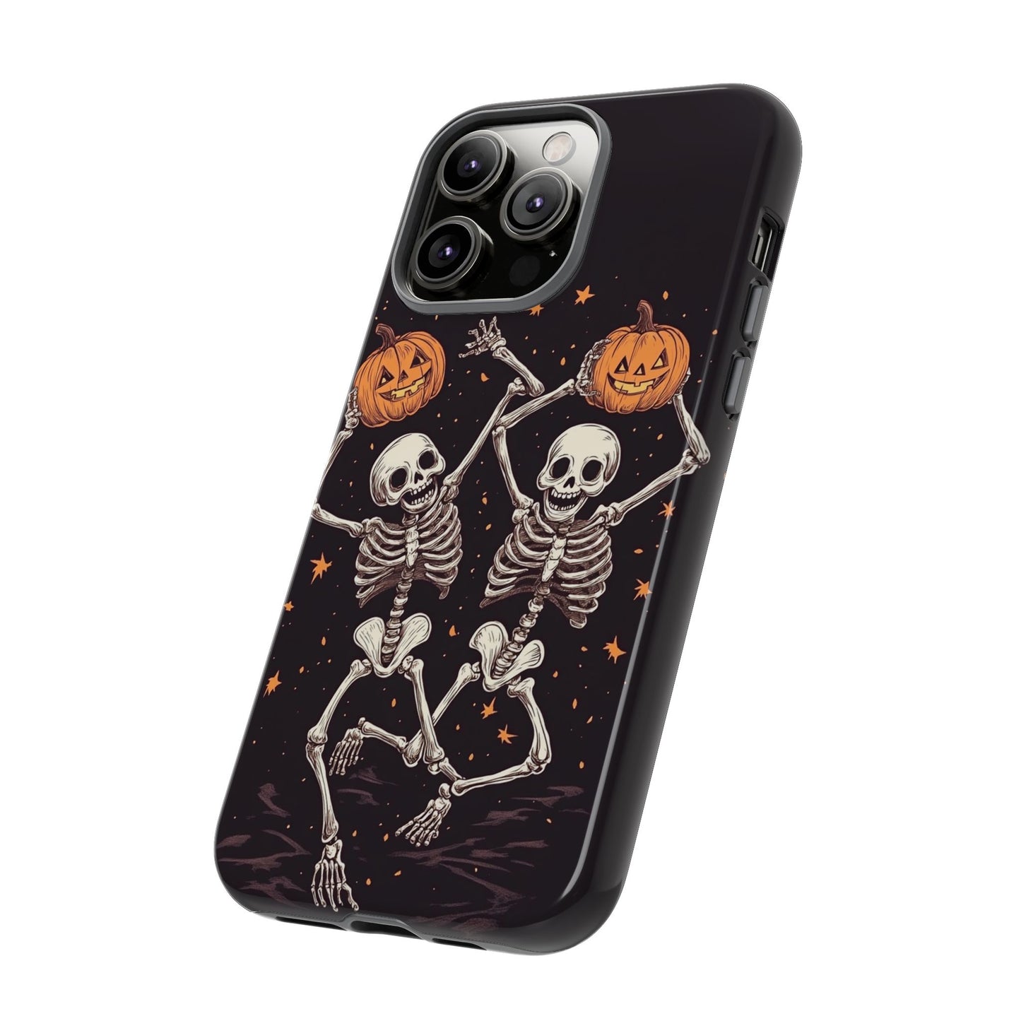 Dancing Skeletons with Jack-o'-Lanterns Phone Cover