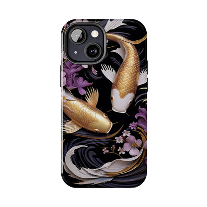 Graceful Flow: Koi Fish Inspired | Japanese Art Masterpiece iPhone Case