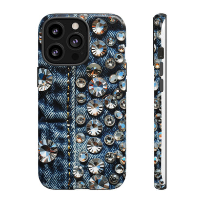 Blue Jean Queen Rhinestone Bling Phone Case