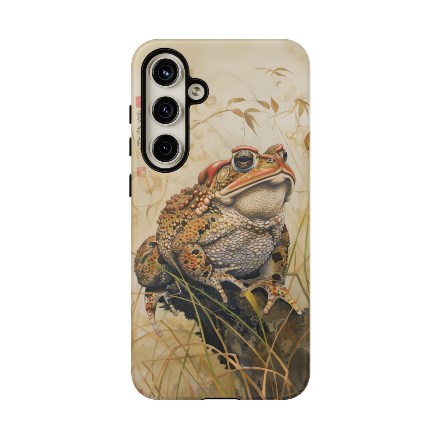 Toad on a Branch Japanese Style Art Painting Phone Case