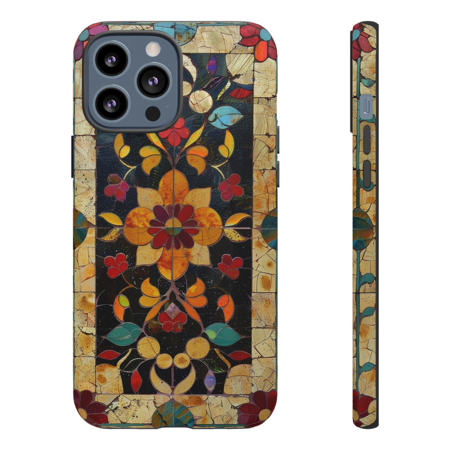 Azulejo Porcelain Vintage Tile Mediterranean Design Phone Case