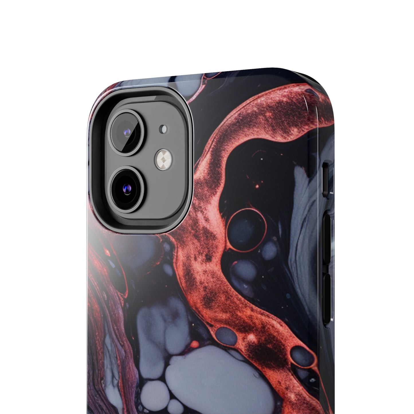 Marbled Dark Lava Flow Phone Case | Embrace the Vibrant Magma Vibes