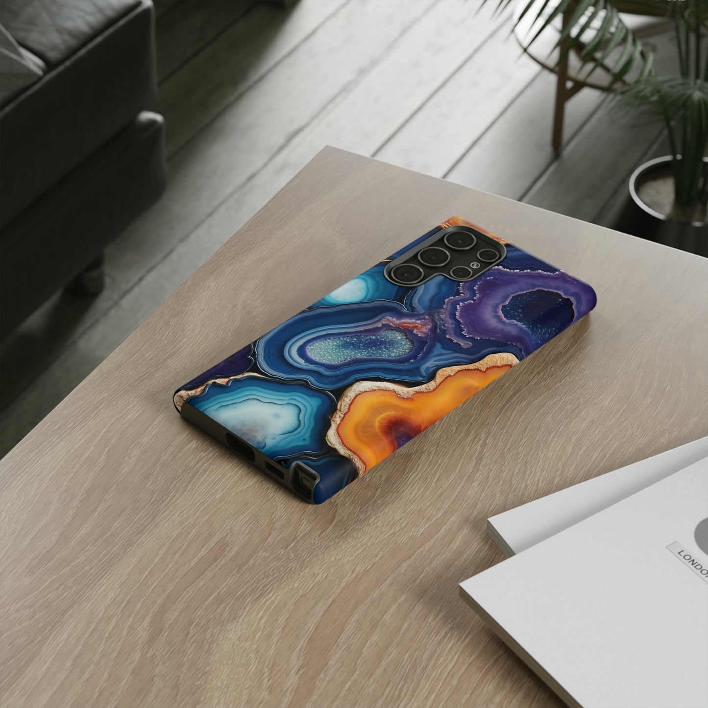 Agate Slice Geode Elegance: Natural Beauty Phone Case