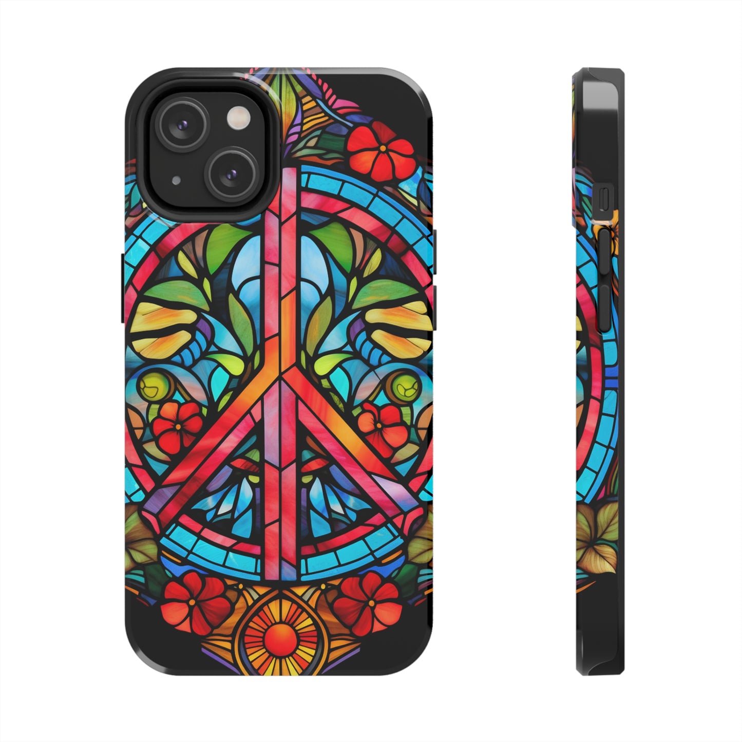 Colorful Flowers Tough Case for iPhone