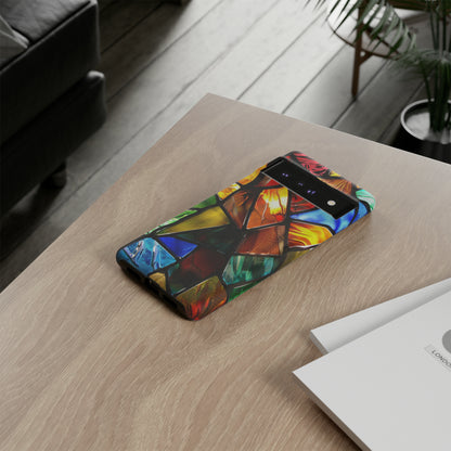 Color Explosion Abstract Stained Glass Phone Case