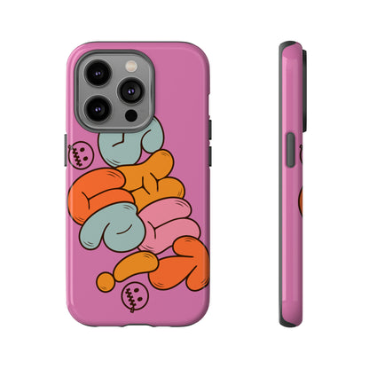 Shut Up Phone Case | Warm Retro Psychedelic Colors | For iPhone, Pixel, Samsung