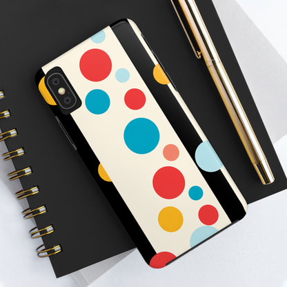 Classic Meets Creative: Abstract Polka Dots Tough Case for iPhone