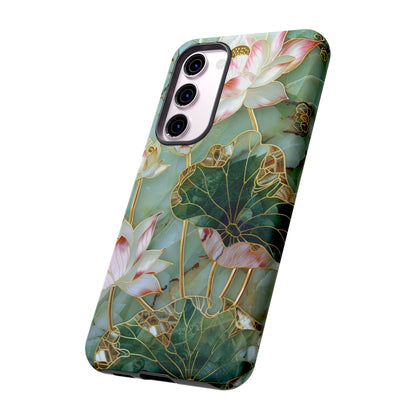 Elegant Floral Phone Case - Tough Cases with Lotus Design