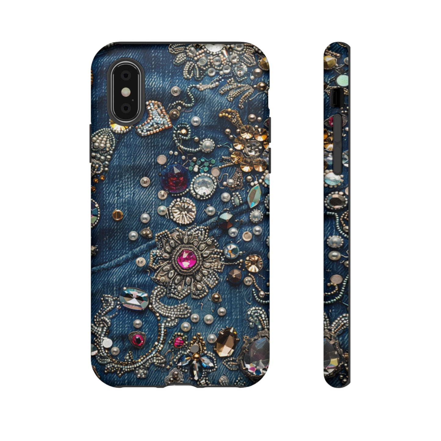 Blue Jean Queen Rhinestone Bling Phone Case