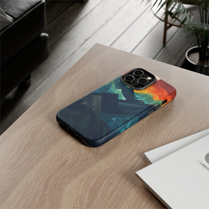 Mountain Abstract Tough Case | Embrace Nature's Beauty with a Durable Phone Case