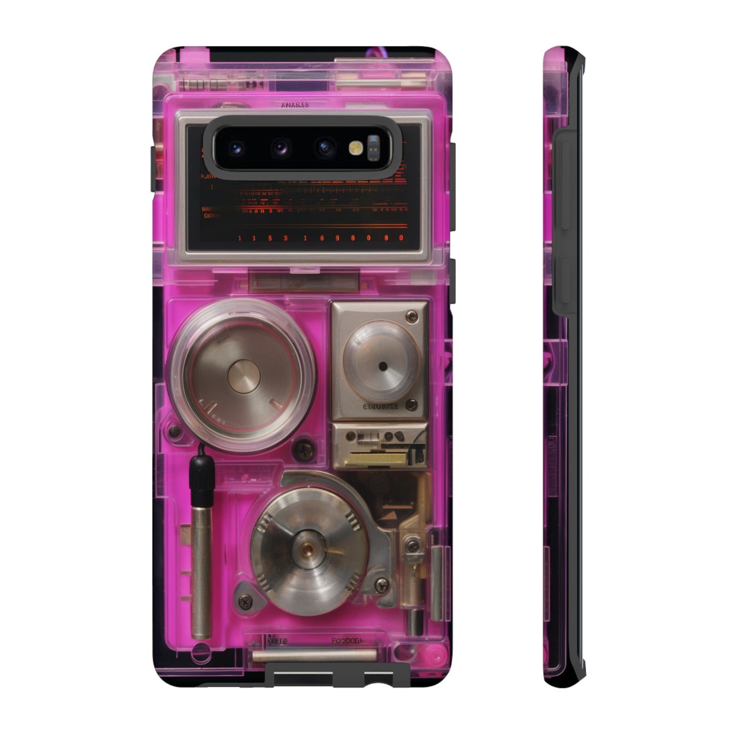 Cyberpunk Techno Gadget Walkman: Retro-Futuristic Premium Tough Phone Case | Iconic Style for iPhone, Samsung Galaxy, and Google Pixel