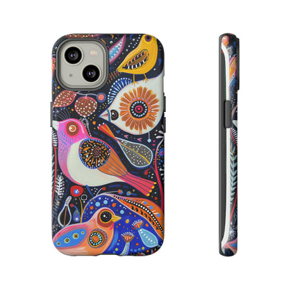 Mexican Style Bird Painting Phone Case