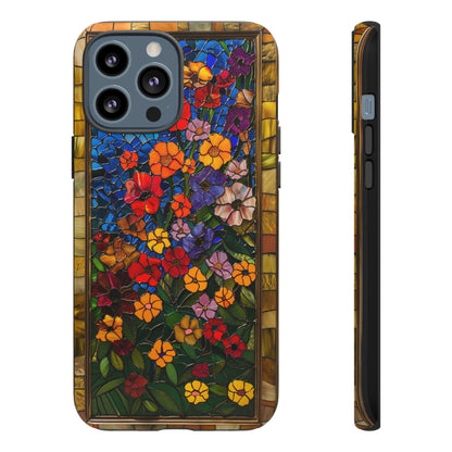 Gustav Klimt Style Flower Garden Painting Phone Case for iPhone 15, 14, Pro Max, 13, 12 & Samsung Galaxy S23, S22, S21, Google Pixel