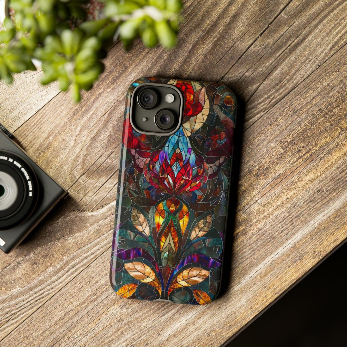 Art Deco Stained Glass floral Phone Case