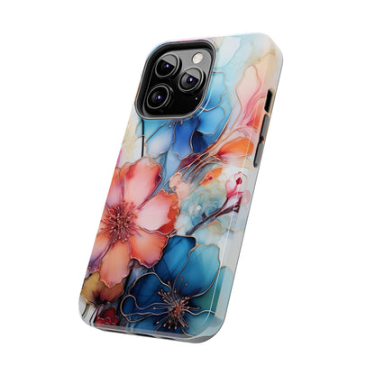 Marbled Watercolor iPhone Case | Embrace the Mesmerizing Multicolor Art