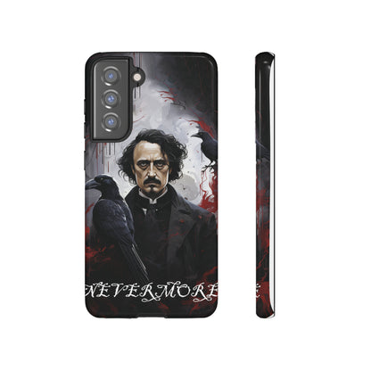 Nevermore Edgar Allen Poe, gothic Raven, Retro Samsung Galaxy Phone iPhone 15, 14 Plus 13 12 7 8 Se Horror Dark Academia Style goth Vibe