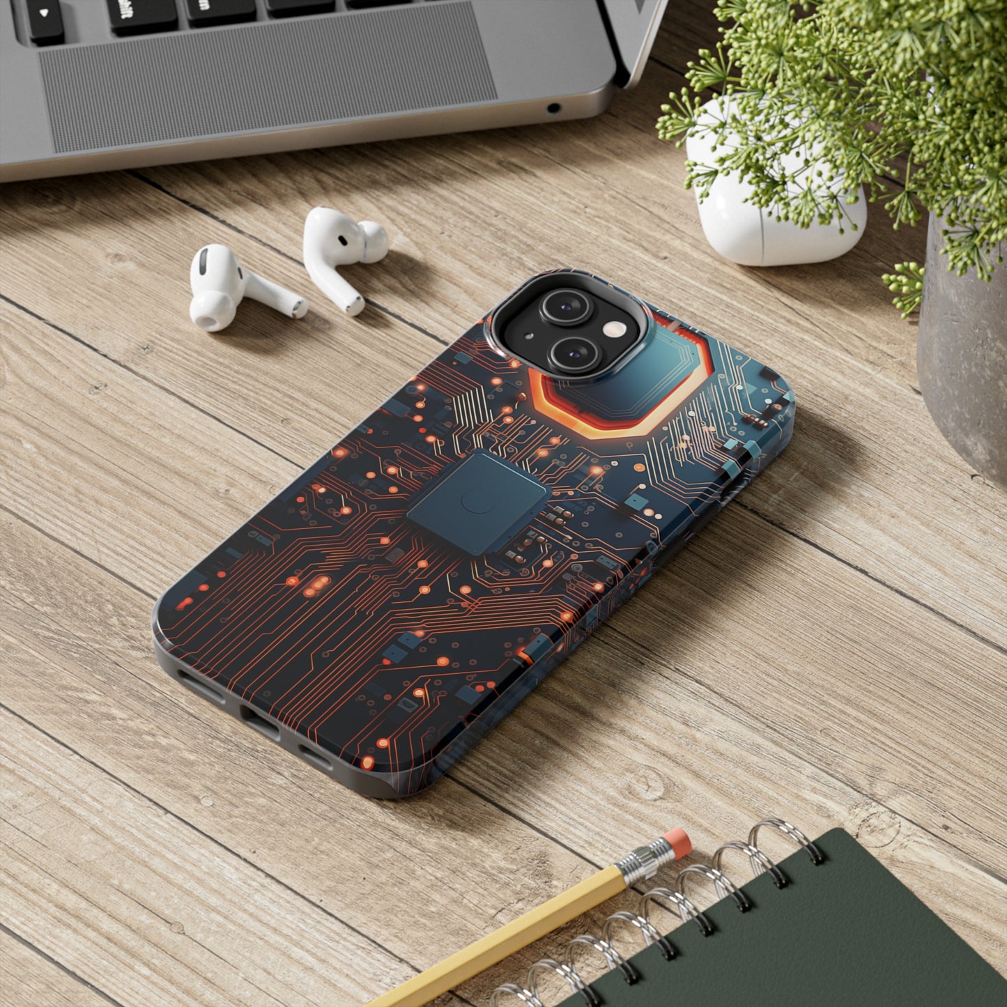 Neon Nexus: Cyberpunk Circuit Board | Futuristic Tech-Inspired iPhone Case