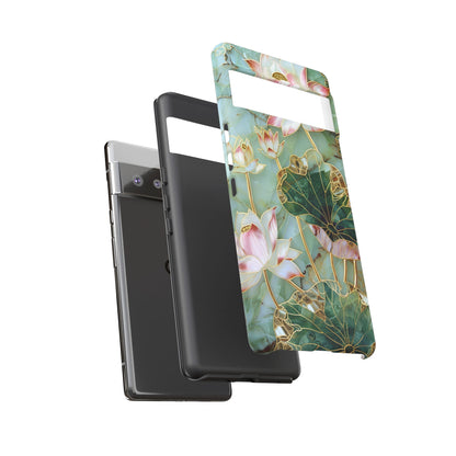 Elegant Floral Phone Case - Tough Cases with Lotus Design