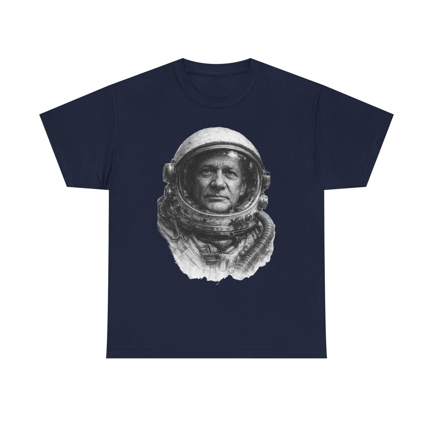 Nasa Sci-fi inspired astronaut reflection shirt with cosmic aesthetic